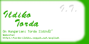 ildiko torda business card